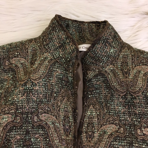 🍁SOLD🍁Coldwater Creek Fleur De Lis Jacket - Picture 2 of 8
